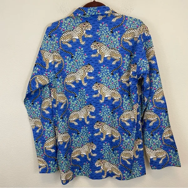Printfresh Bagheera Men's Long Sleep Shirt Sapphire‎ Size XS - Image 7
