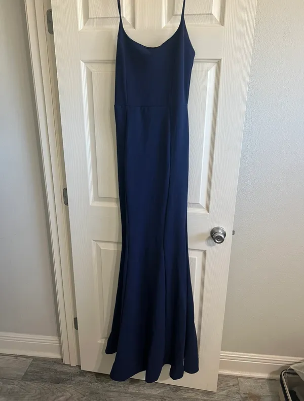 Blue Formal Dress Size L - Image 3