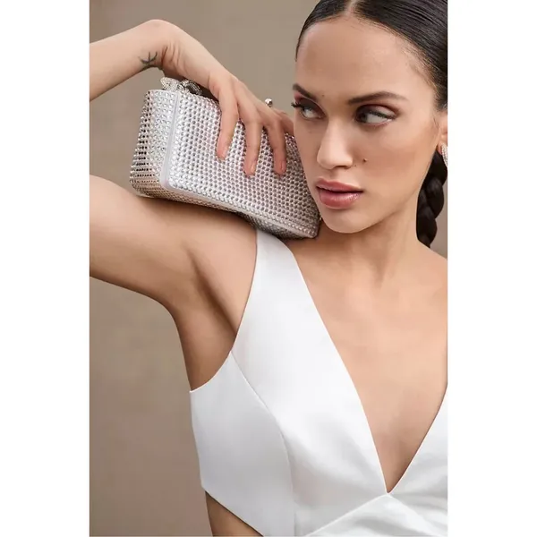 BHLDN Sachin‎ & Babi Sierra Satin Midi Dress Ivory Size 6 NWT Retail $250 - Image 2