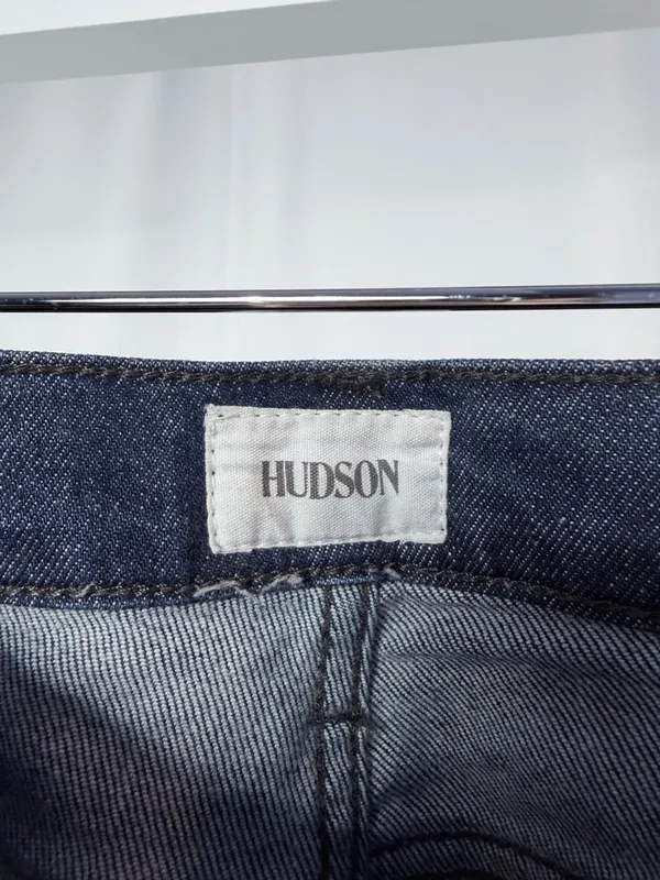 Hudson Heidi High Rise Flare Leg Jeans in Dark Blue Size 23‎ - Image 4