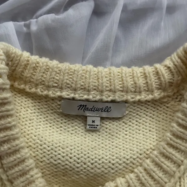 Madewell x Girls Inc. Female Symbol Keaton Pullover Sweater - Image 3