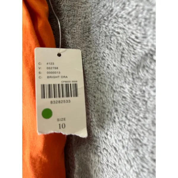 Maeve Anthropologie Slouchy Wide‎ Leg Trousers Bright Orange High Rise 10 New - Image 7