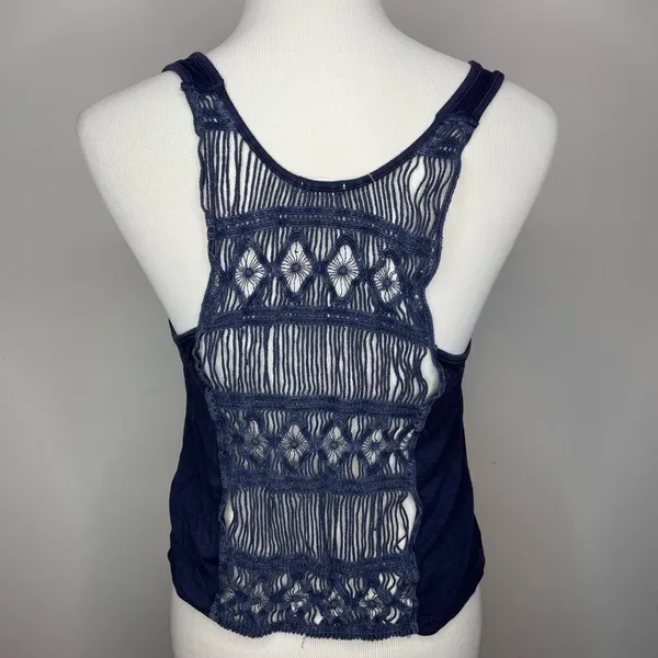 5/$25💜 Garage- Blue Racerback Tank Top - Image 2