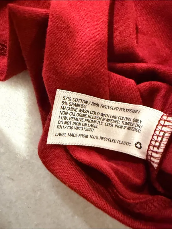NWT Wild Fable Size XXL Burgundy Cropped Baby Tee Short Sleeve Crew Neck - Image 7