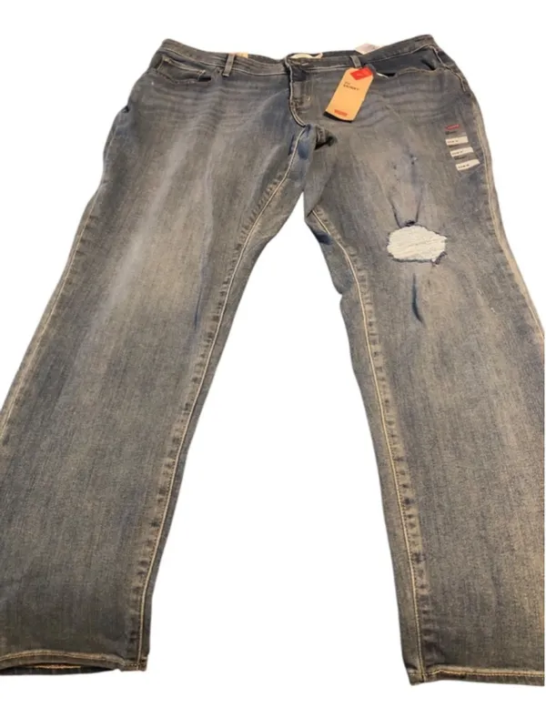 Levi's 711 Skinny Mid Rise Sculpting Jeans Size 22W M Blue Denim NWT - Image 2