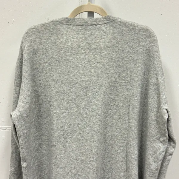 Zara The Maternity Mood Oversized Knit Chunky‎ V-neck Sweater 9919/102/803 Gray - Image 6