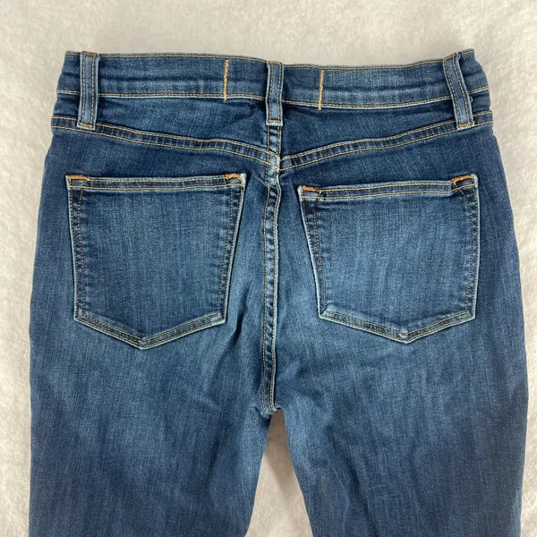 Free People Jeans Womens 28 Blue Medium‎ Wash Denim Cotton Stretch Skinny Leg - Image 8