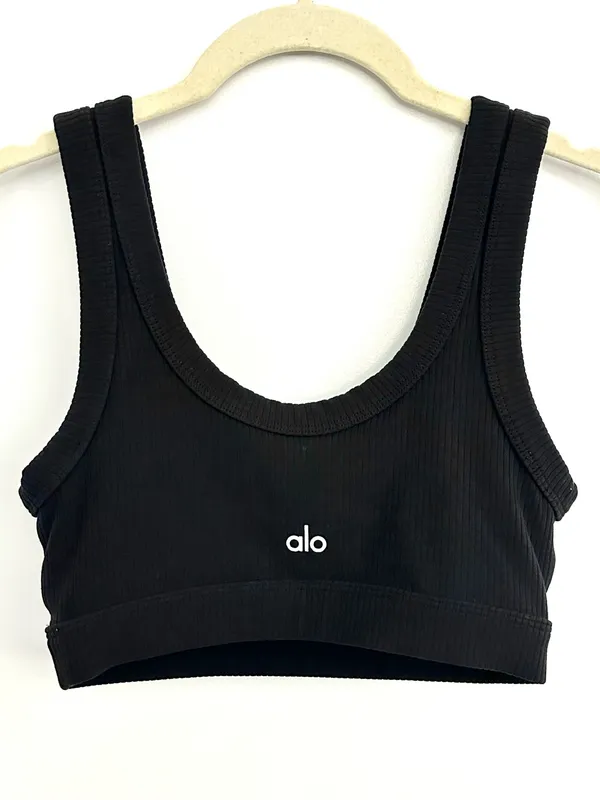 Alo Yoga Black Wellness Bra Size XS - Image 3