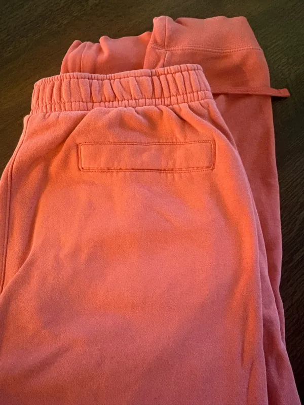 Women’s Coral Pink Nike Sweatpants - Image 3