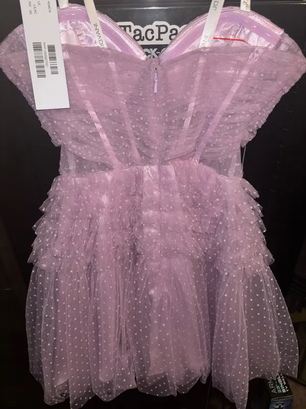 Jovani Lilac Dress Strapless - Image 2