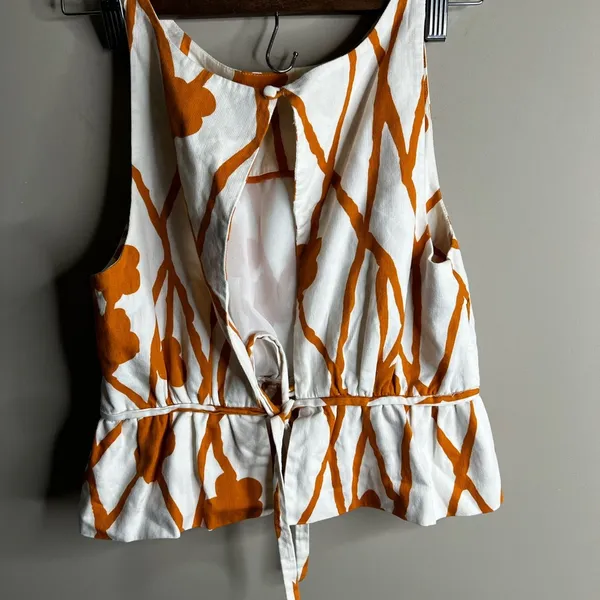 Maeve keyhole back peplum top size 0 - Image 9