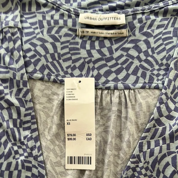 Urban outfitters Blue Patterned Women's Dress - Image 5
