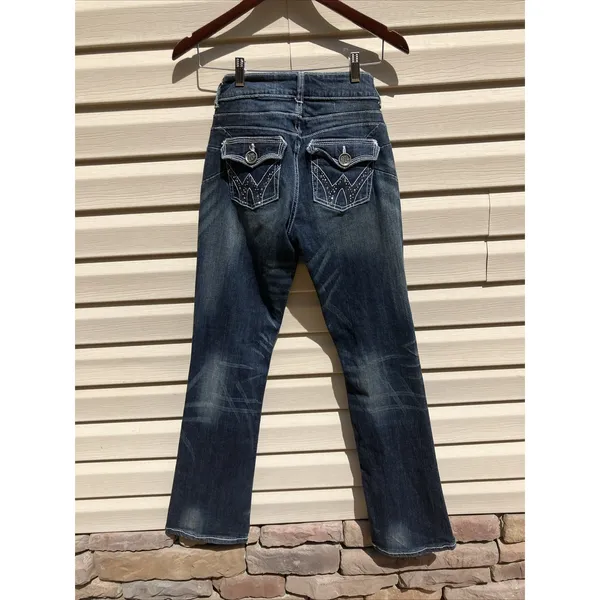 Vintage Wrangler Western Bootcut‎ Blue Denim Jeans Women Size 3X34 Rodeo Cowgirl - Image 3
