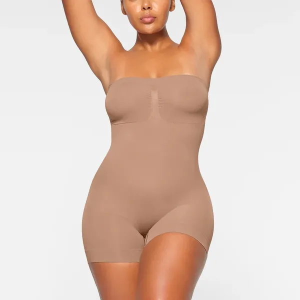 NWOT‎ SKIMS Strapless Sculpting Mid Thigh Bodysuit size XS Sienna - Image 9
