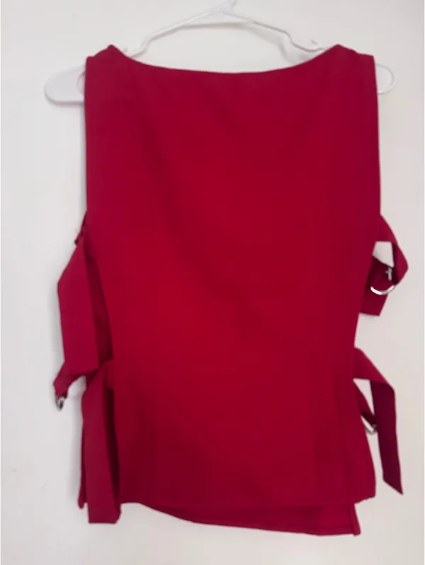Peppermayo red buckle top - Image 4
