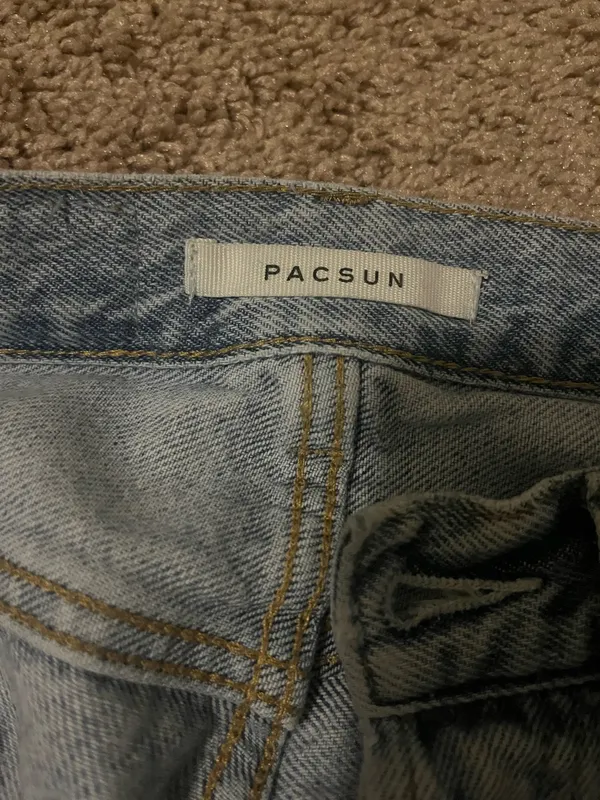 PacSun Light Wash Jeans High-Rise Straight Leg - Image 4