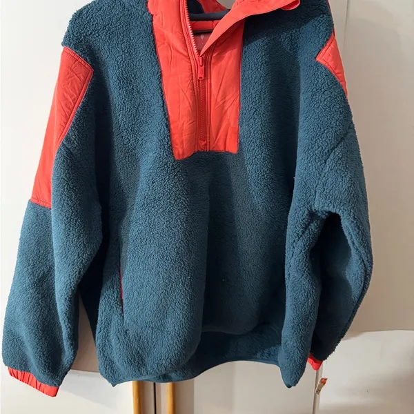 Free People Lead the Pack Fleece Hooded Pullover - Image 3