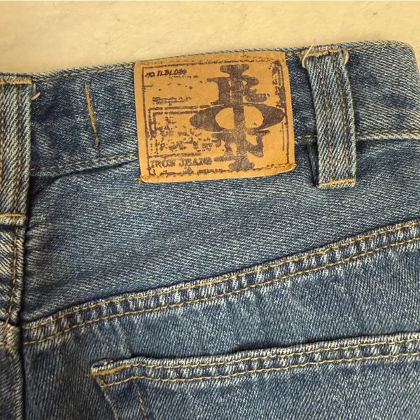 Y2K Baggy Jeans, Wide Leg, Mid Rise, Carpenter/Skater style, Petite/Ankle Crop - Image 10