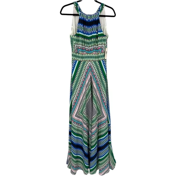 NWT Eliza J Scarf Print Chiffon Maxi Dress‎ Size 2 Vacation Feminine Colorful - Image 5