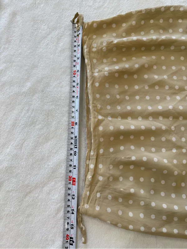 Vintage Newport News 100% Silk Polka Dot Midi Skirt Size 6 Quiet Luxury - Image 6