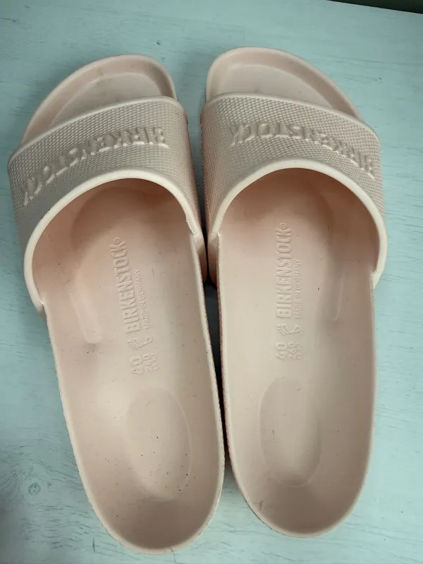 Birkenstock Barbados Light Pink EVA Sandals W9 M7 - Image 9