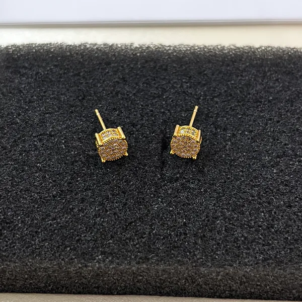 6mm Small CZ Stud Earrings for Men Women Streetwear Punk Hip Hop Unisex Earrings - Image 5