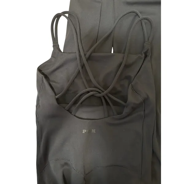 PINK Victoria's Secret Black Strappy Jumpsuit XS - Image 8
