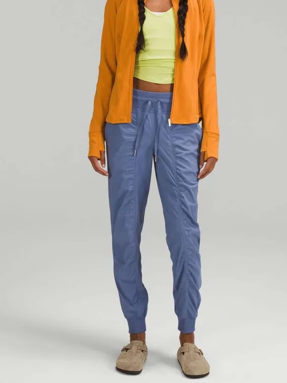 Lululemon Dance Studio Mid-Rise Full Length Joggers in Oasis Blue/ Water Drop - Image 3