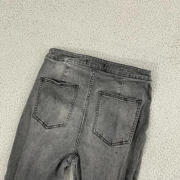 Free People Just Float on Flare Jeans‎ Women 28 Gray Boho Hippie High Rise - Image 9