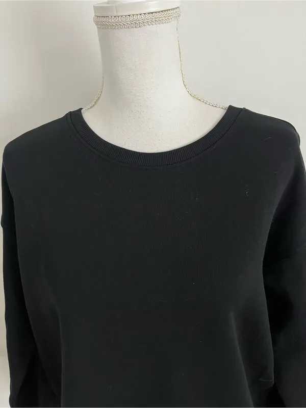 Pact • Black Women's Crewneck Sweatshirt - Image 2