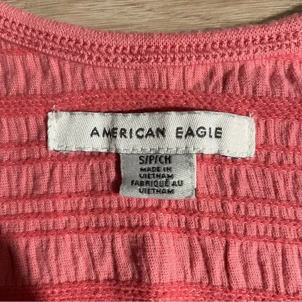 American Eagle Coral Textured Women's Tank Top - Image 2