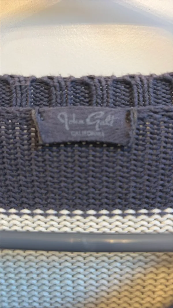Brandy Melville Striped Sweater Knit Navy White - Image 2