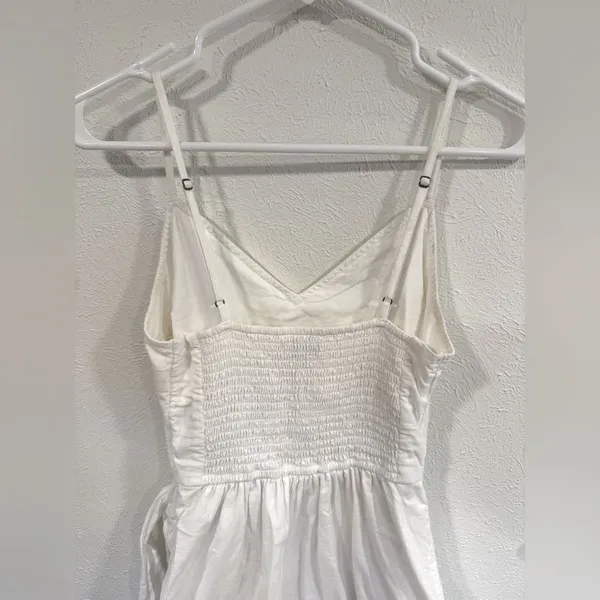 Abercrombie & Fitch White Wrap Apron Mini Dress – Size Small - Image 5