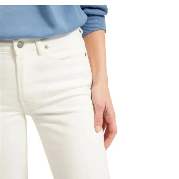 Everlane Bone The Mid Rise Skinny Crop Jeans Size‎ 23 - Image 3