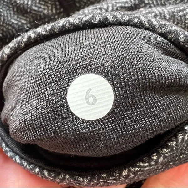 Lululemon Wunder Under Pant III Heathered Herringbone Heathered Black Size 6 - Image 9
