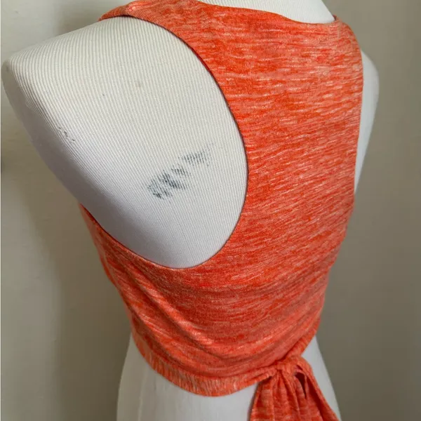 Princess Polly Emma Tie Up Orange Top! - Image 4