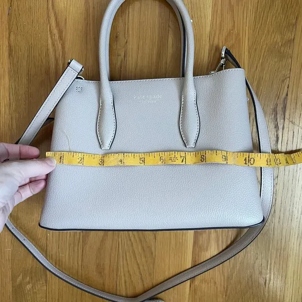 Kate Spade New York Eva Small Top Handle Crossbody‎ Bag Blush Pebbled Leather - Image 9