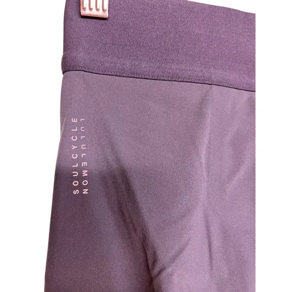 Lululemon Ride & Reflect Tight 28" *Lululemon‎ X SoulCycle Purple Taupe Size 8 - Image 9