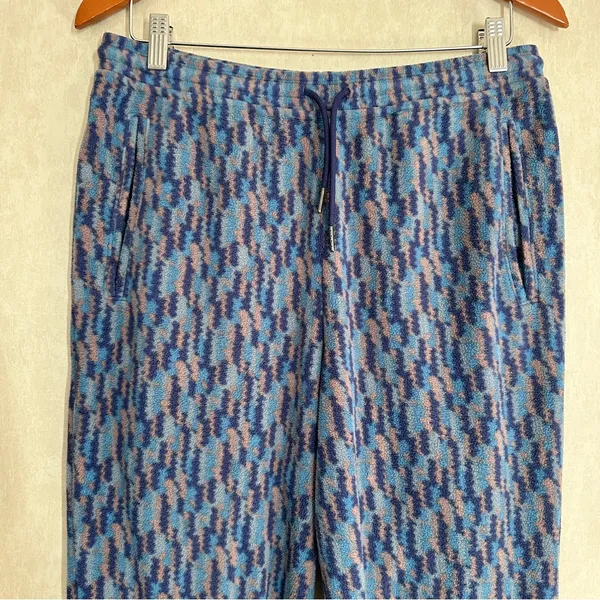 Patagonia Women’s Micro D Joger Fleece Pants Pull On Drawstring in Trees Ikat M - Image 3