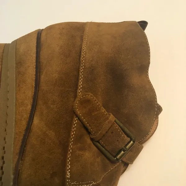 Franco Sarto Womens Cognac Brooke Wedge Ankle Bootie Sz 8.5 - Image 14