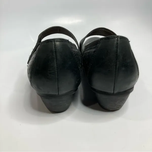 ABEO Noelle black leather Mary‎ Jane heels size 7 - Image 2