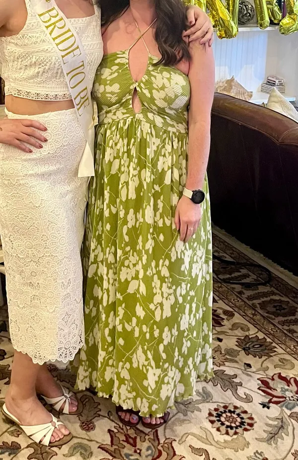 Abercrombie Green Maxi Dress - Image 3