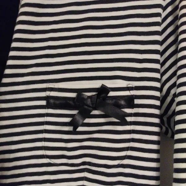 Betsey Johnson Striped Button Up Collared Shirt - Image 3