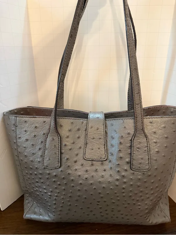 DOONEY & BOURKE | Ostrich Leather Small Shannon Tote - Image 3