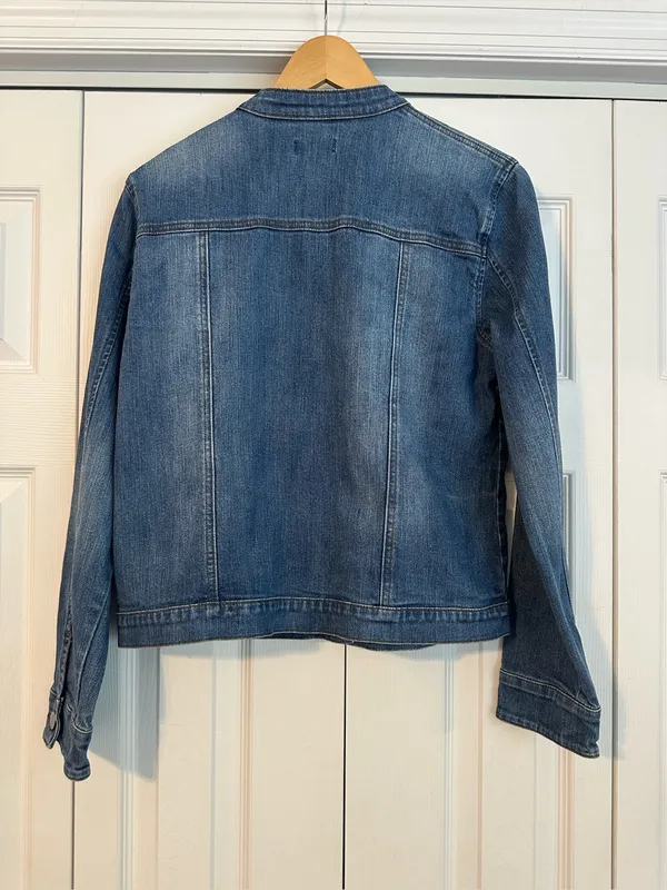 Vintage Route 66 Denim Jean Jacket, M/L - Image 5