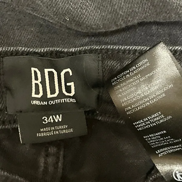 Urban Outfitters BDG Women's Black Washed High Rise Flared Denim Jeans Size 34W - Image 4