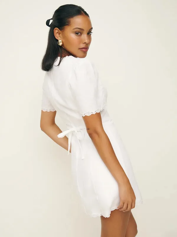 Reformation Anabella Linen Dress - Image 2