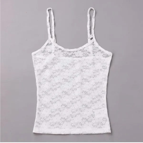 Women's Floral Lace Camisole Tops See Through - Image 4