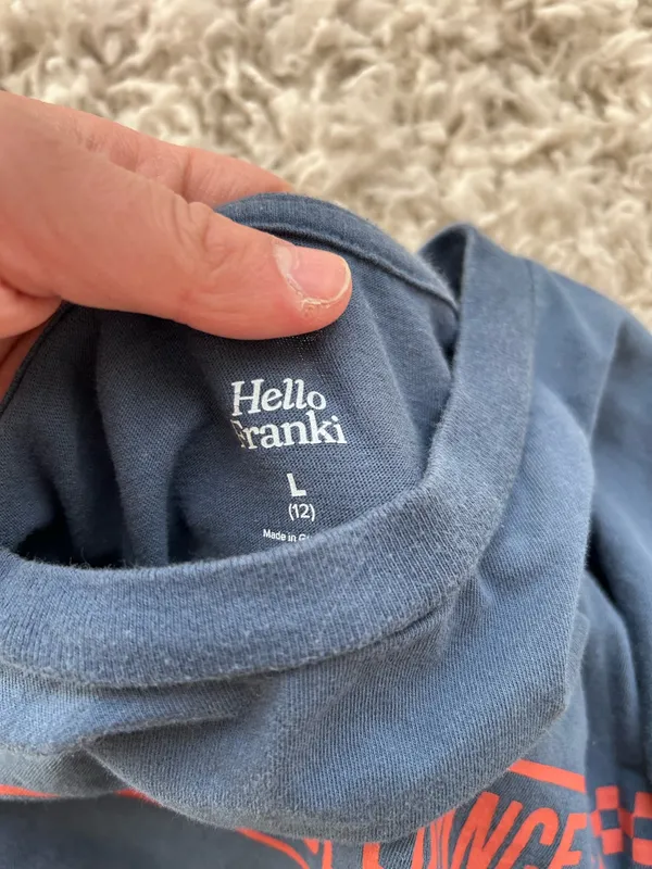 Blue hello franki top - Image 2