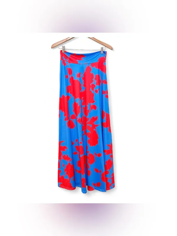 Amazon Women’s 2 piece Floral Print Crop Top & Maxi Size Small - Image 9